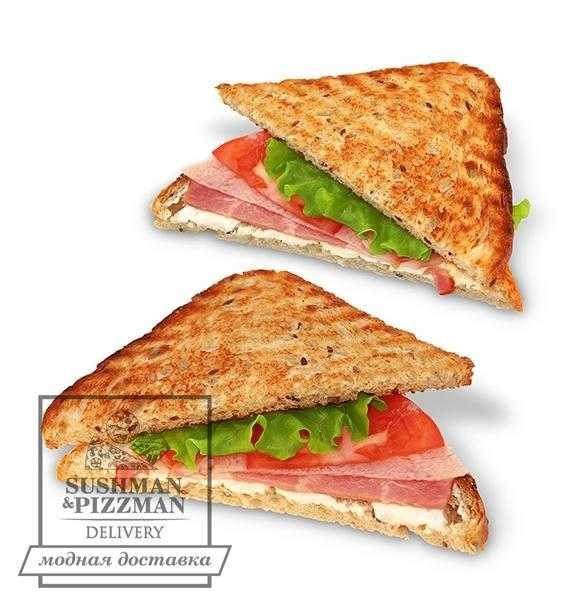 Бутерброд Сэндвич с беконом и карбонадом