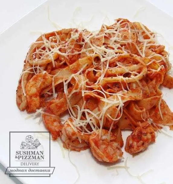 Феттучини с морепродуктами